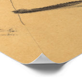 Poster Schiele - Autoportrait 1912 (Coin)