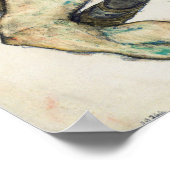 Poster Schiele - Couple assis 1915 (Coin)