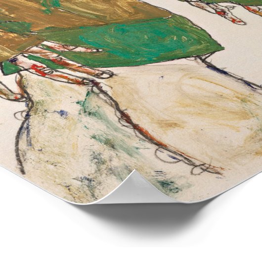 Poster Schiele - Dévotion (Coin)