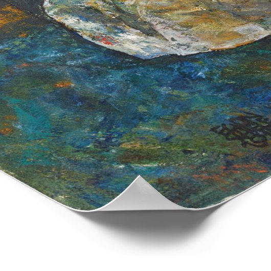 Poster Schiele - Edith de la femme (Coin)