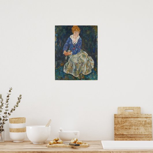 Poster Schiele - Edith de la femme (Cuisine)