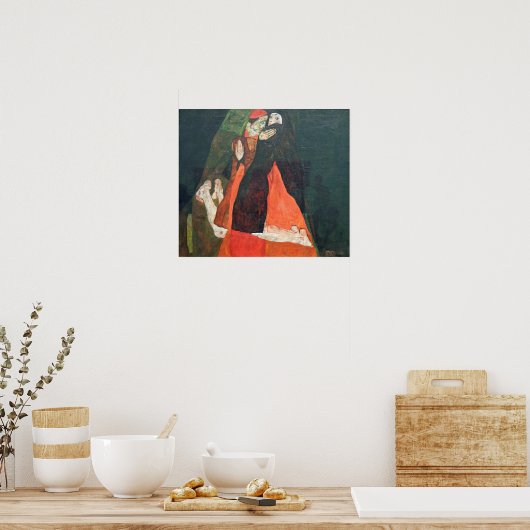 Poster Schiele - Le Cardinal Et La Nonne (Cuisine)