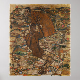 Poster Schiele - Lévitation (L'Aveugle)