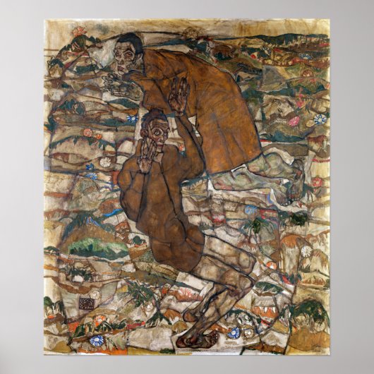 Poster Schiele - Lévitation (L'Aveugle) (Devant)