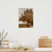 Poster Schiele - Maisons en hiver (vue du studio) (Cuisine)