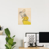 Poster Schiele - Neveu Anton Peschka 1915 (Bureau à domicile)