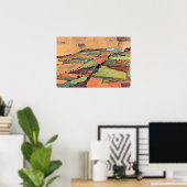 Poster Schiele - Paysage champêtre 1910 (Bureau à domicile)