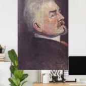 Poster Schiele - Portrait de Leopold Czihaczek de profil… (Bureau à domicile)