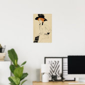 Poster Schiele - Portrait d'une femme (Bureau à domicile)