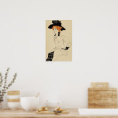 Poster Schiele - Portrait d'une femme (Cuisine)