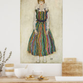 Poster Schiele - Portrait Of Edith (La Femme de l'artiste (Cuisine)