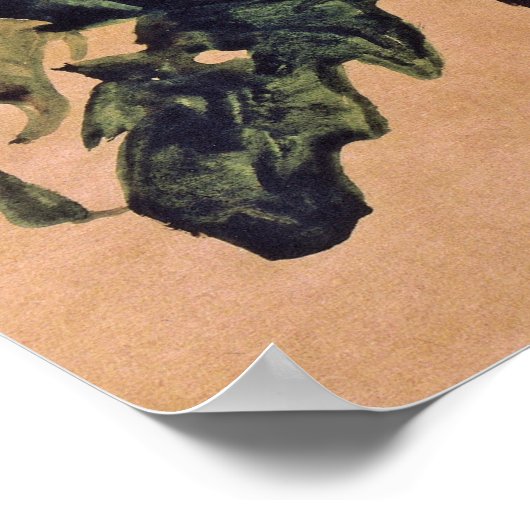 Poster Schiele - Red Chrysanthemum 1910 (Coin)