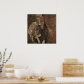 Poster Schiele - Voyants de soi (la Mort et l'Homme) (Cuisine)
