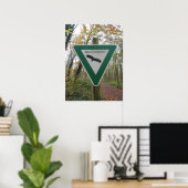 Poster Schild Naturschutzgebiet (Bureau à domicile)