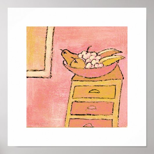 poster schilderij fruitschaal (Voorkant)