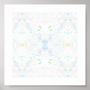 Poster Schisme Lumière Arc-en-ciel Art Abstrait Aquarelle