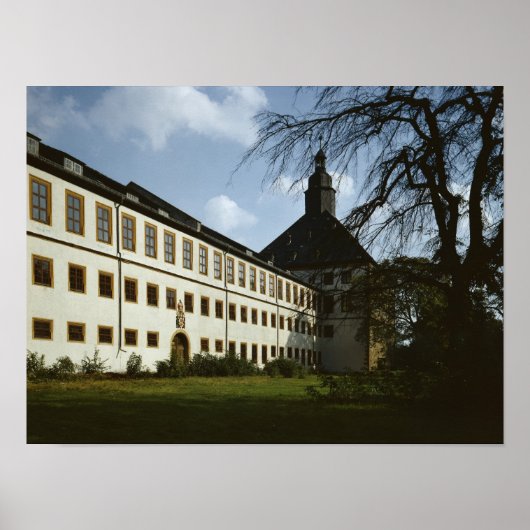 Poster Schloss Friedenstein, Gotha, construit en 1643-54 (Devant)