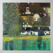 Poster Schloss Kammer sur l'Attersee II Par Gustav Klimt (Devant)