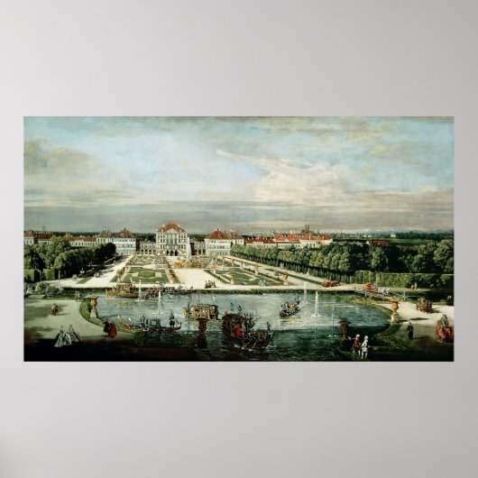 Poster Schloss Nymphenburg, 1761 (Devant)