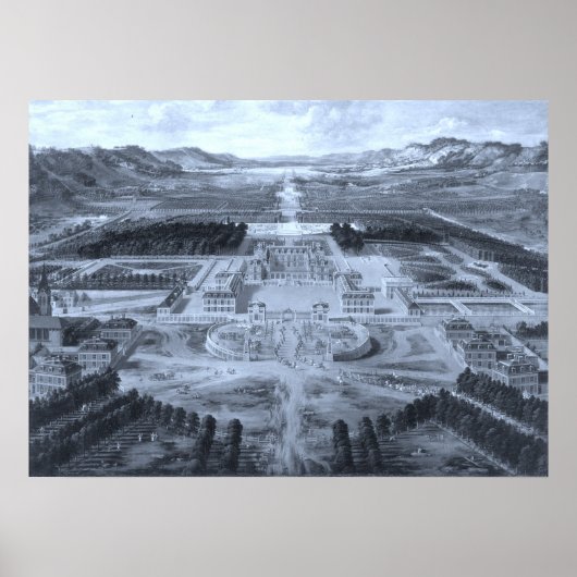 Poster Schloss Versailles - Pierre Patel - 1668 (Devant)