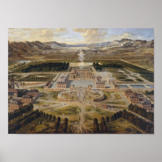 Poster Schloss Versailles - Pierre Patel - 1668 (Devant)