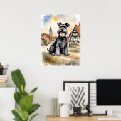 Poster Schnauzer - Art Chien Imprimer (Bureau à domicile)