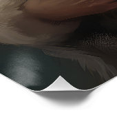 Poster Schnauzer avec Noël Festif du Père Noël (Coin)