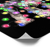 Poster Schnauzer Dog Reindeer Christmas Lights Ugly Xmas  (Coin)