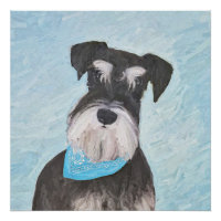 Schnauzer (Miniature) Peinture - Chien original mi