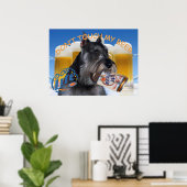 POSTER SCHNAUZER NE TOUCHE PAS MON BEER ART (Bureau à domicile)