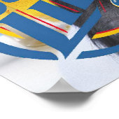 POSTER SCHNAUZER NE TOUCHE PAS MON BEER ART (Coin)