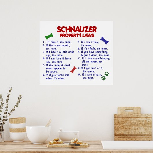 POSTER SCHNAUZER PL2 (Cuisine)