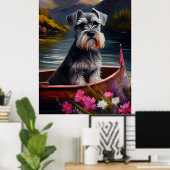 Poster Schnauzer sur une pédale : une aventure Pittoresqu (Bureau à domicile)