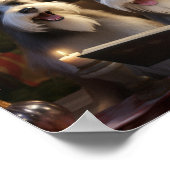 Poster Schnauzers Noël Caroling Festive Holiday (Coin)