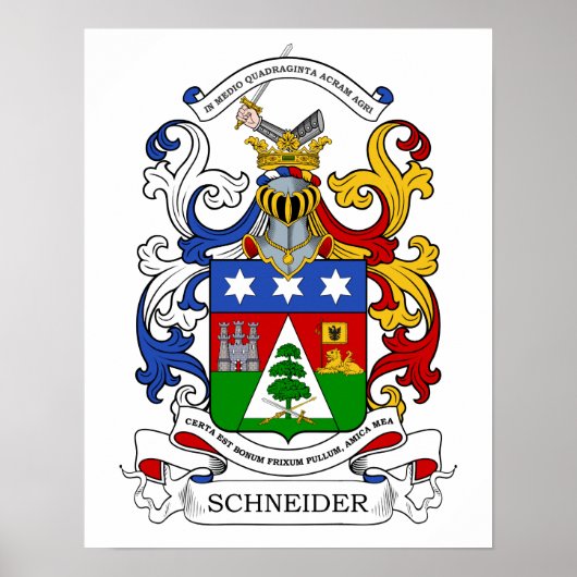 Poster Schneider Manteau d'armoiries Custom v2 (Devant)