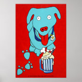 Poster "SCHNOOK'S ROOT BEER FLOAT" Dog Art Print (Devant)