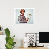 Poster Scholar Cherokee, Sequoyah (1776-1843) (couleur) (Bureau à domicile)