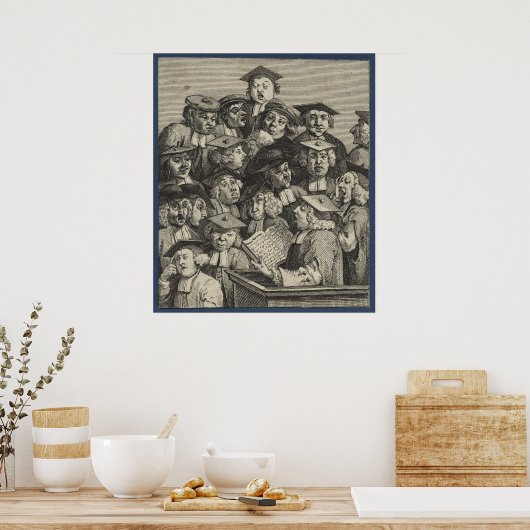 Poster Scholars at a Lecture (by William Hogarth) (Cuisine)