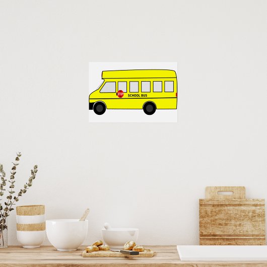 Poster School Bus (Cuisine)