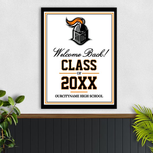 Poster School Mascot Class Reunion Welcome