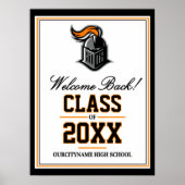 Poster School Mascot Class Reunion Welcome (Devant)