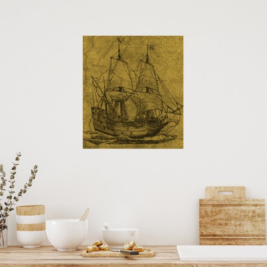 Poster Schooner (Cuisine)