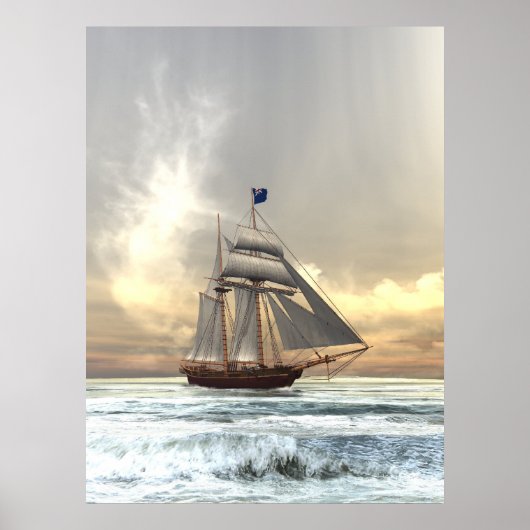 Poster Schooner (Devant)