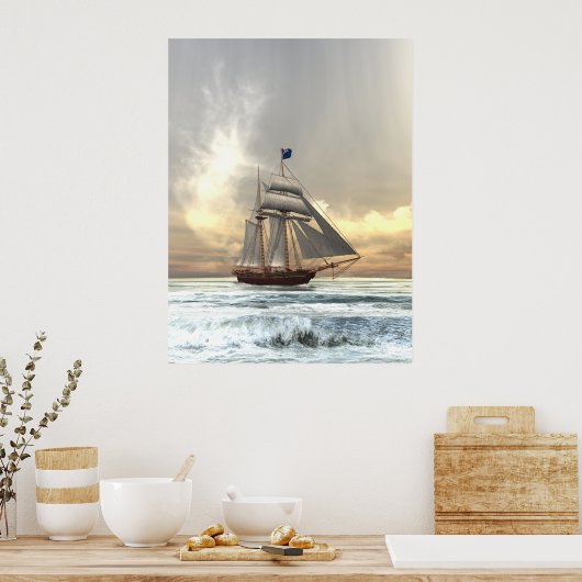 Poster Schooner (Cuisine)