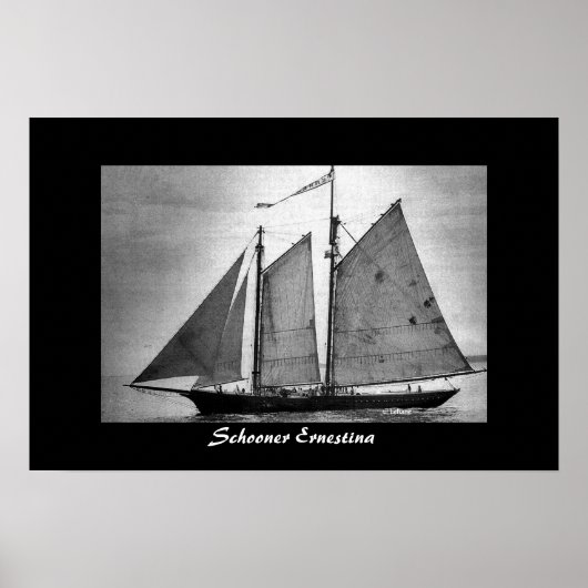 Poster Schooner Ernestina (Devant)