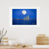 Poster Schooner lunaire—Key West, FL (Cuisine)