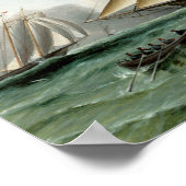 Poster Schooner Mohawk du phare de Sandy Hook (Coin)