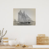Poster Schooner Yacht Fortuna (Cuisine)