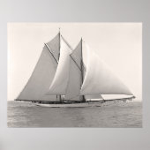 Poster Schooner Yacht Merlin (Devant)