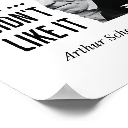 Poster Schopenhauer Quote Funny Philosopher Statement  (Coin)